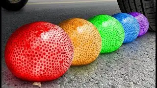 Crushing Experiments! Car vs Crunchy & Soft Things! Sprite, Pepsi, 7Up, Jelly Balls