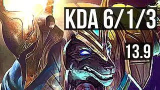 PANTHEON vs NASUS (TOP) | 6/1/3 | KR Diamond | 13.9