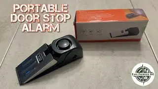 Portable Door Stop Alarm : Hotel Safety : Security for Travel : Security for Home : 120DB Siren