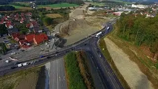 &Uuml;berflug &uuml;ber den neuen Ortseingang in Belm