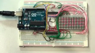 Video 3 (Arduino Uno displaying the MAX7219_5.ino code)
