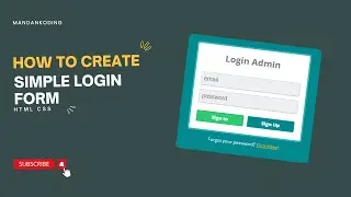 How to Create a Simple Login Form in HTML and CSS