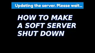 How to make a soft shut down gui.