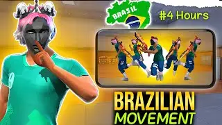 Trying to master brazilian movement ☠️🥇in just 4 hours ✅| Is it possible🥵?? #garenafreefire