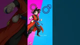 Dragon ball Gender swap Character (mtf) #shorts #dbs #goku #dragonball