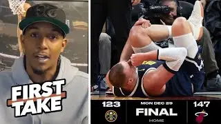 FIRST TAKE | Lou Williams heartbroken as Jokic hurts knee in Nuggets loss to Heat