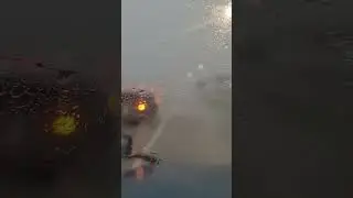 terrible tormenta Indianapolis Airport dash cam