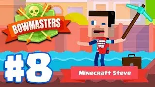 MINECRAFT DIGGER STEVE | Bowmasters - Multiplayer Game Part 8 | All Characters Unlocked