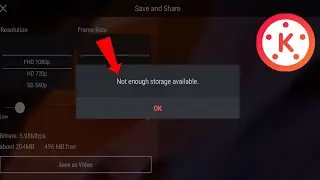 kinemaster not enough storage available problem solve | kinemaster video export problem