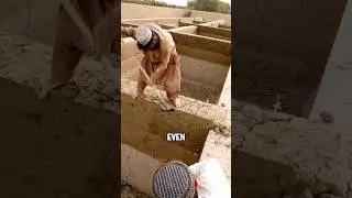 Traditional mud house construction in Pakistan #shorts