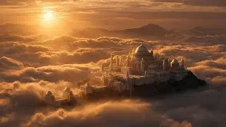 Gate of Heavens 4K | Celestial Palace in the Clouds & Sleep Music ☁🌙