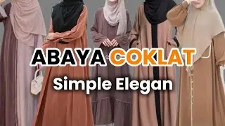 SHOPEE HAUL GAMIS ABAYA PLAIN BROWN COLOR SIMPLE ELEGANT