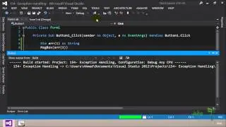 VB 2012- 154-  Exception Handling 1 التعامل مع الأخطاء