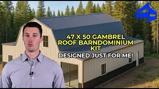 Exclusive Peek: 47x50 Gambrel Roof Barndominium Kit [Double Lean-To]