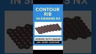 How to Use Contour Rib Feature in Siemens NX | Quick CAD Tutorial #designwithsagar #nx #3dprinting