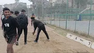 Long jump Pratiyogita Jila trail 💥🏃☠️💪 #army #sports #motivation #up  #jump 