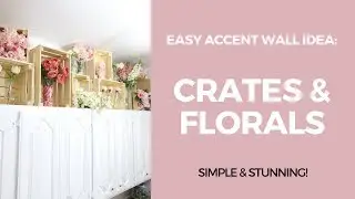DIY FLORAL ACCENT WALL! | ACCENT WALL IDEA