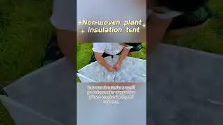 Nonwoven Plant Insulation Tent #plants #shorts #tent #garden #flowers #balconygarden