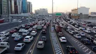 Heavy Traffic block Dubai