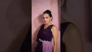 Purple Designer Draped Jumpsuit with Cape | Luxury Indo-Western Party Wear for Women