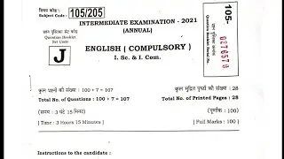 Answer key of English Intermediate Exam 4 Feb 2021