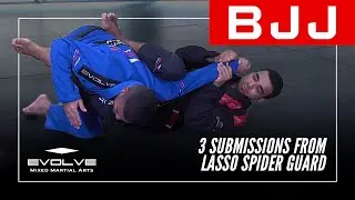BJJ | 3 Submissions From Lasso Spider Guard | Evolve University