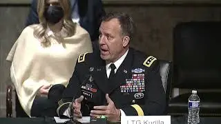 Manchin questions Lieutenant General Michael E. Kurilla in Senate Armed Services Committee hearing