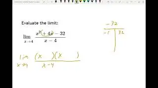 Factor and simplify method of limits. (Calculus 1)