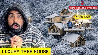 LIVING 24 Hours In 😍LUXURIOUS TREE HOUSE IN INDIA🇮🇳 - JIBHI(Himachal Pradesh)🏔️