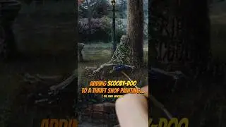 Я добавил Скуби-Ду к подержанной картине Томаса Кинкейда&hellip; #скубиду #живопись #искусство