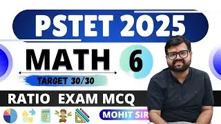 PSTET MATH CLASS-6.Exam Level Mcq.