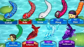 RARE 🆚 EPIC 🆚 LEGEND &mdash; MAX LEVEL! BEST EPIC SNAKE CLASH IO GAMEPLAY! FULL COMPARISON | 🐍 #172