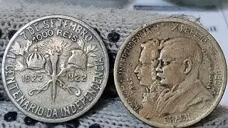 MOEDA VALIOSA VOC&Ecirc; TEM ALGUMA? 1000 R&Eacute;IS ANO 1922 VALE UM BOM DINHEIRO OLHA O VALOR 12, A 100, REAIS