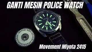 Bagini Cara Ganti Mesin Jam Tangan Police Original Miyota 2415