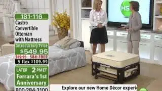 Castro Convertible Ottoman with Mattress