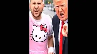 Putin vandalizes walls with Donald Trump's image  #trump #putin #funny #trending #shorts