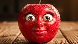 Talking Apple with Human Face | Funny Fruit Shorts | Talking Fruits and veg 