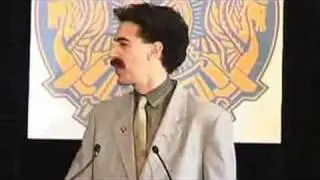 Borat Press Conference in Melbourne