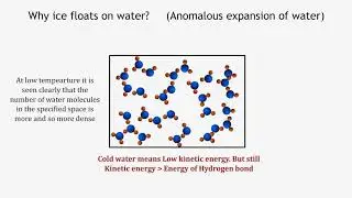 Why Ice Floats on Water