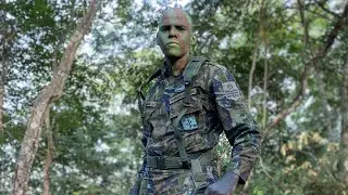 GRANDE APRESENTA&Ccedil;&Atilde;O DE UM PARAQUEDISTA MILITAR 🦅👞| Instrutor de Camuflagem #shorts