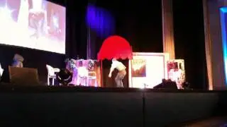 Alex Meraz dancing at RingCon 2011 in Bonn, Germany