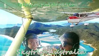 Skytrip Australia in a 60 year old light aircraft Cessna 172. Video 4k drone