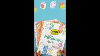 Easter Egg Garland with Crayola Pastel Cardstock
