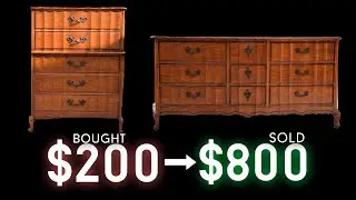 Facebook marketplace furniture flip // flipping furniture for profit // furniture makeover