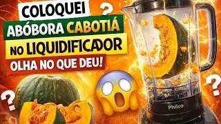 COLOQUEI ABÓBORA CABOTIÁ NO LIQUIDIFICADOR, OLHA NO QUE DEU! | ALBÂNIA CUNHA 