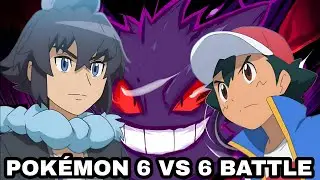 POKEMON 6 VS 6 BATTLE EP - 198 💛 ASH VS GENGAR FULL BATTLE 💛 ASH KETCHUM 💛