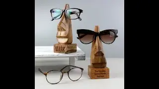 Personalised Wooden Glasses Holder from PMC