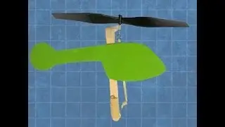 Rubberband-powered Helicopter