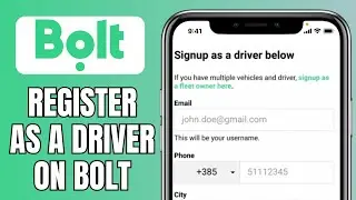 How To Register As A Driver On Bolt