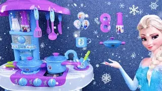 6 Minutes Satisfying with Unboxing Frozen Elsa Kitchen Cooking Toys Set ASMR | Review Toys